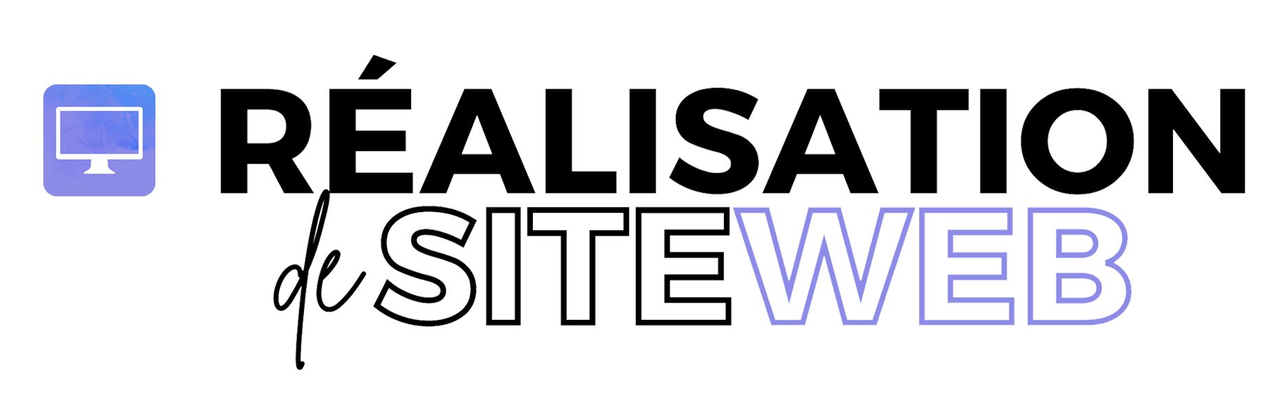 Titre Réalisationsiteweb+Icone